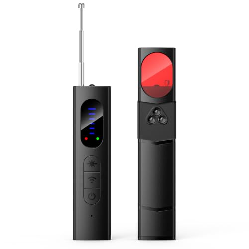 Nilcozy 2026 New 10-in-1 Anti Spy Detector, Hidden Camera RF Bug Listening Device GPS Tracker Detector, Hero Privacy Pen Detector for Travel Hotel Car Office Privacy Security (Black)